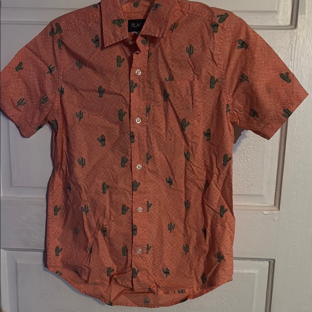 The Children's Place Orange Button Down Shirt